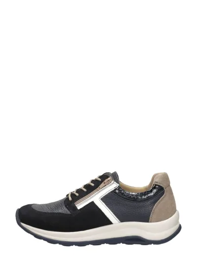 Wolky Comrie, lage veterschoenen voor dames in blauw, foto 1 van 4