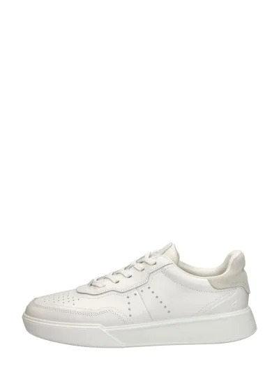 ECCO Street Court, lage veterschoenen voor heren in wit, foto 1 van 4