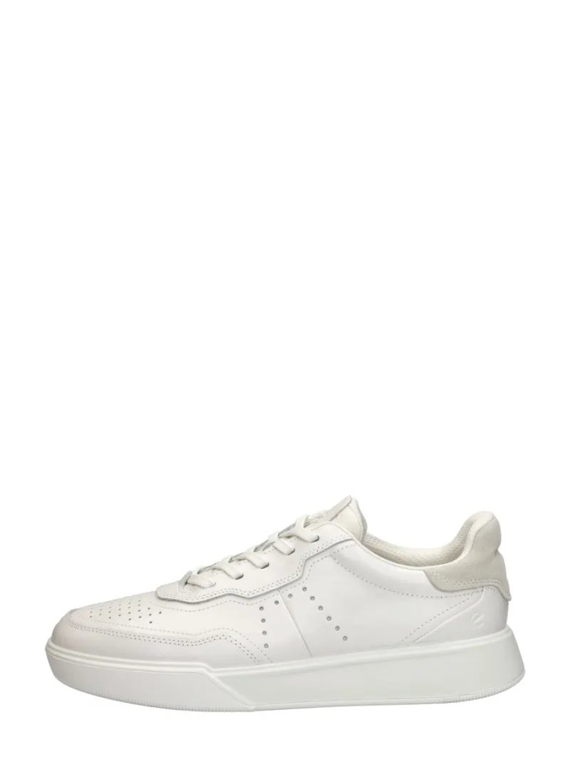 ECCO Street Court, lage veterschoenen voor heren in wit