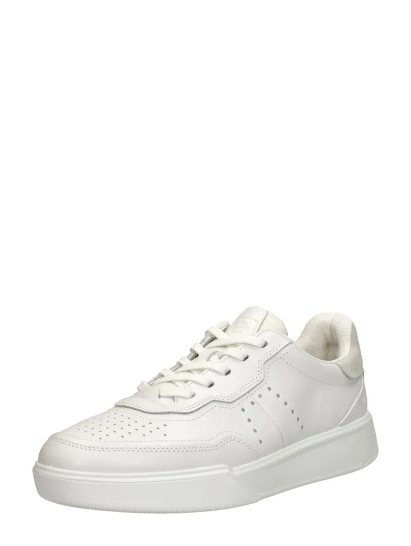 ECCO Street Court, lage veterschoenen voor heren in wit, foto 2 van 2