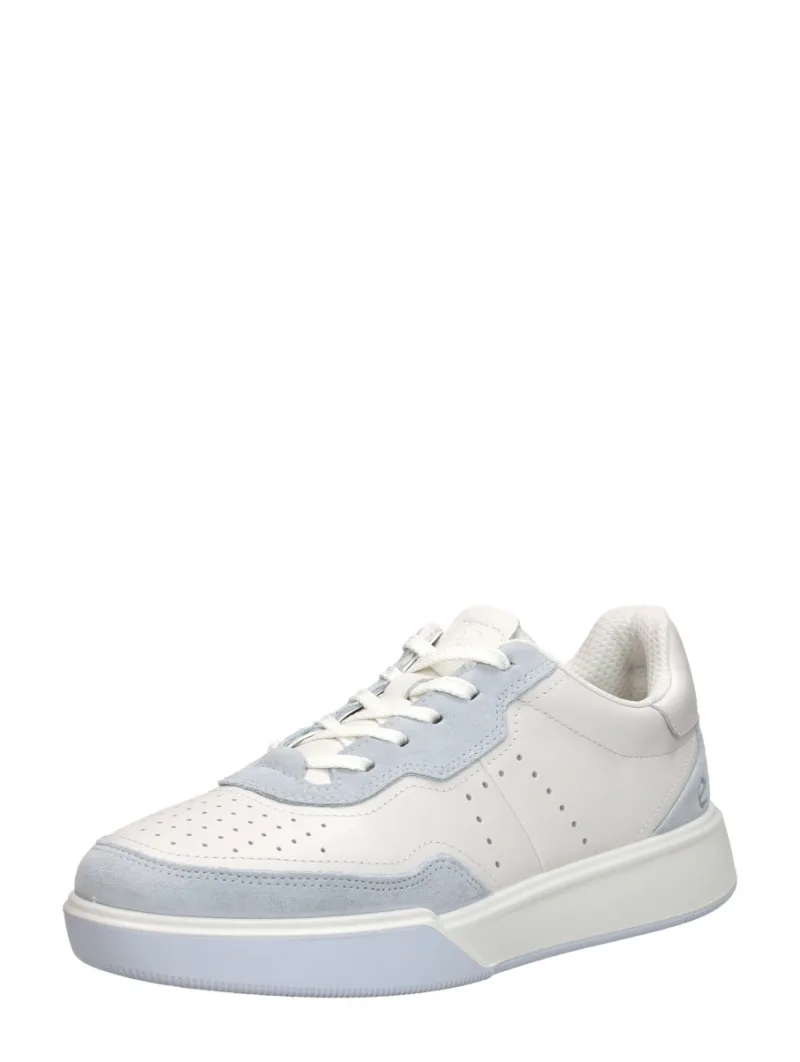 ECCO Street Court, lage veterschoenen voor dames in wit, foto 2 van 2