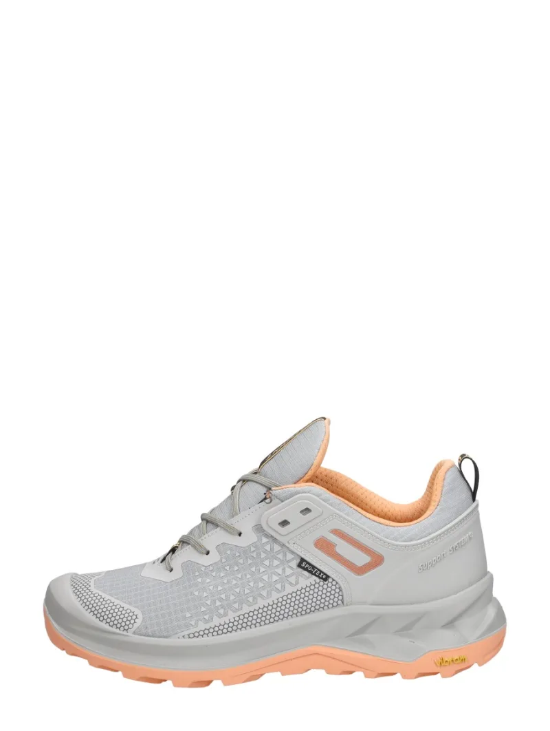 GriSport Explorer L, lage veterschoenen voor dames in grijs