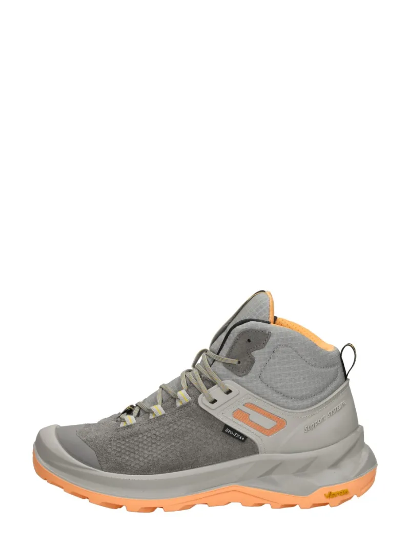 GriSport Discovery M, hoge veterschoenen voor dames in grijs