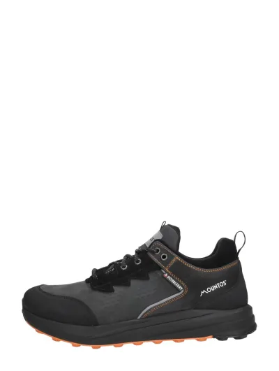 Mountos Veterschoenen Laag, lage veterschoenen voor heren in zwart, foto 1 van 4