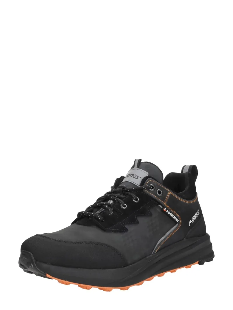 Mountos Veterschoenen Laag, lage veterschoenen voor heren in zwart, foto 2 van 2