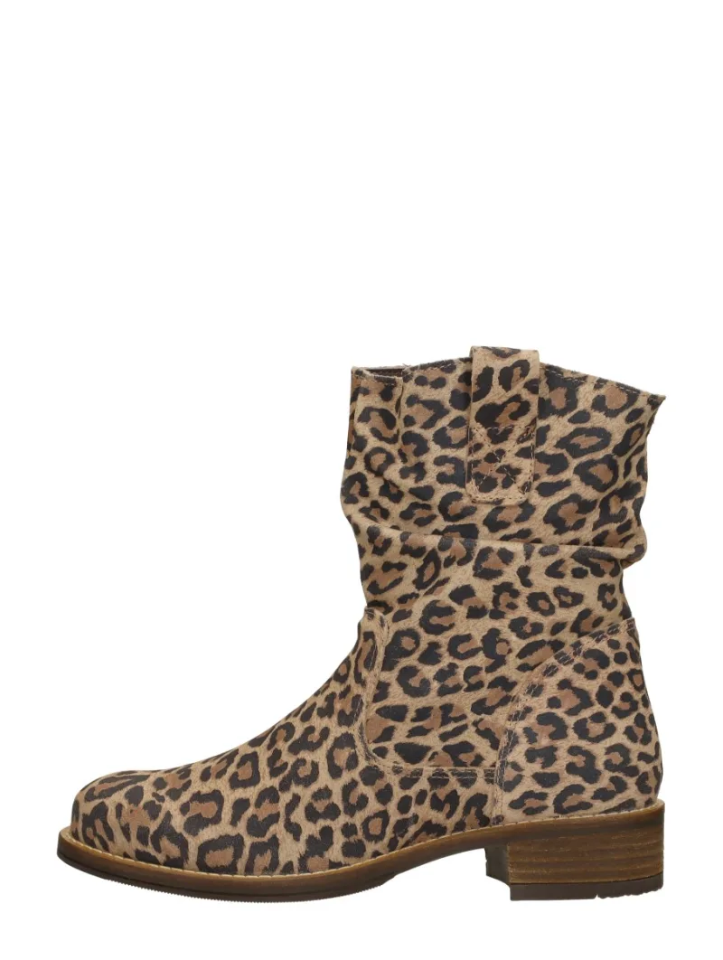 Sub55 Enkellaarsjes Plat, enkellaarsjes plat voor dames in beige