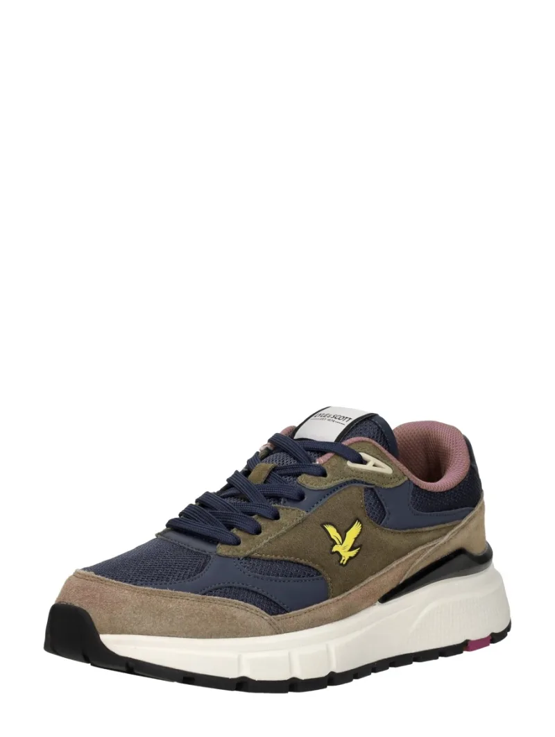 Lyle & Scott Runner 01, lage sneakers voor heren in taupe, foto 2 van 2