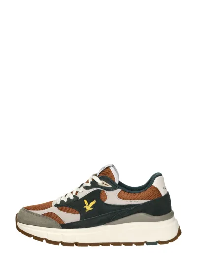 Lyle & Scott Runner 01, lage sneakers voor heren in groen, foto 1 van 4