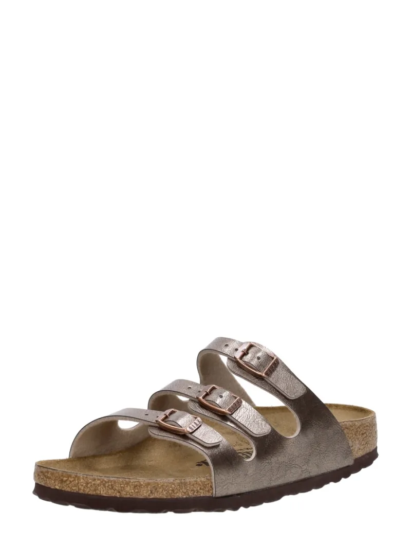 Birkenstock Florida, open slippers voor dames in brons, foto 2 van 2