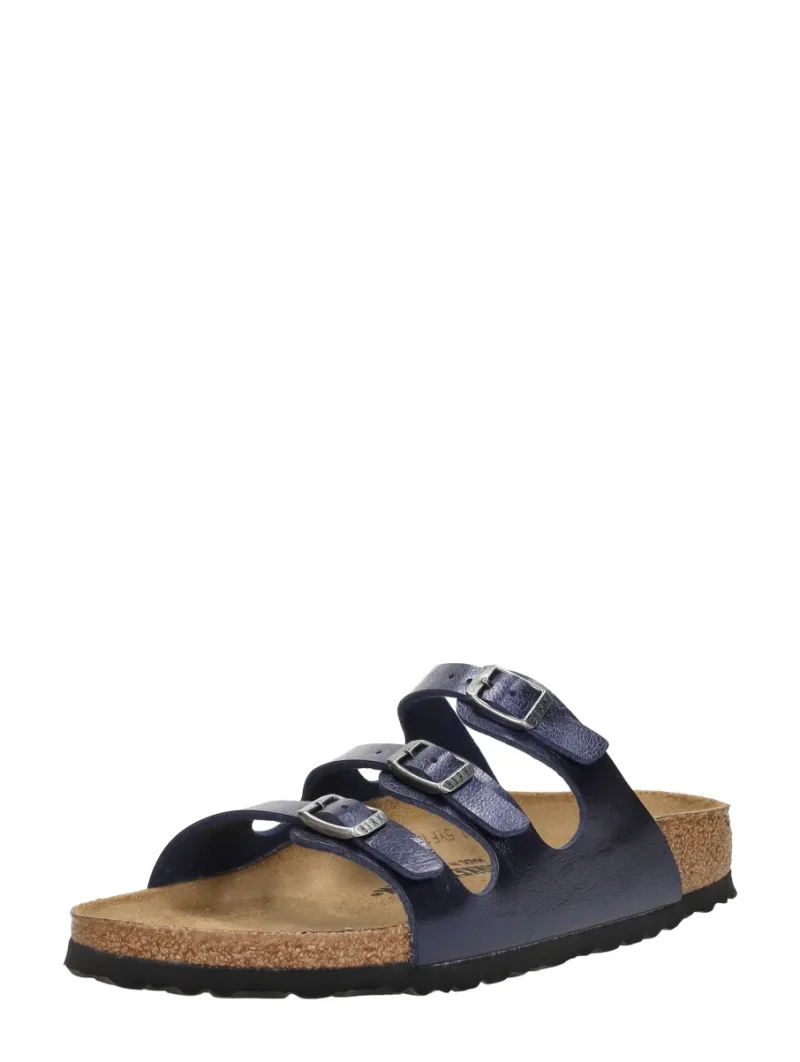 Birkenstock Florida, open slippers voor dames in blauw, foto 2 van 2