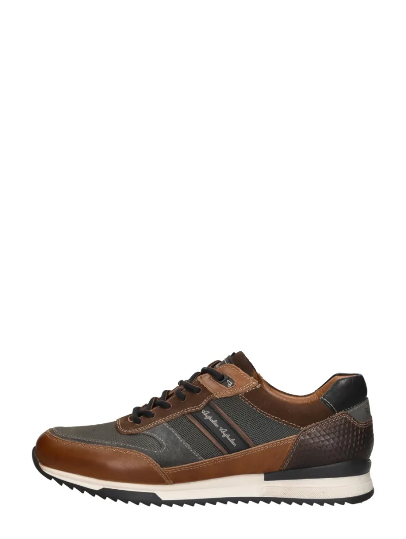 Australian Filmon, lage veterschoenen voor heren in cognac