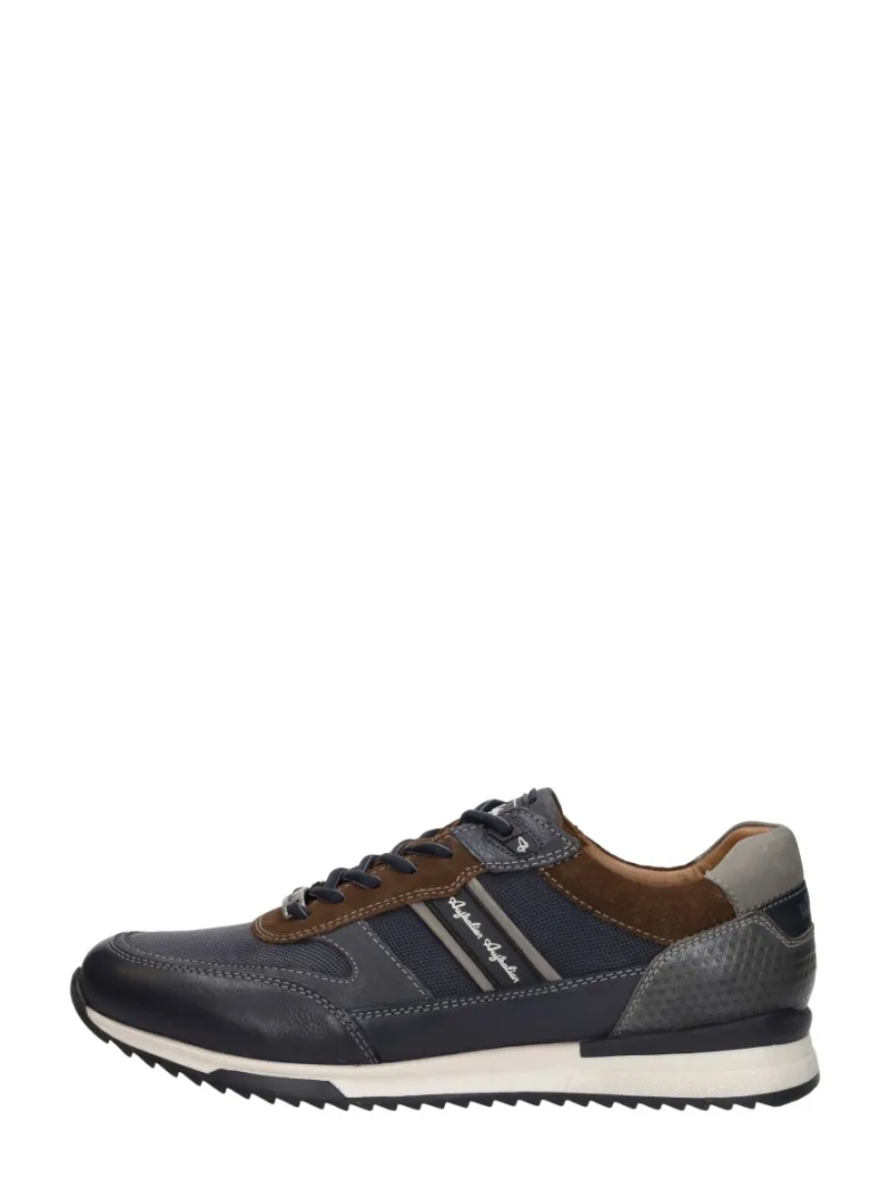 Australian Filmon, lage veterschoenen voor heren in blauw