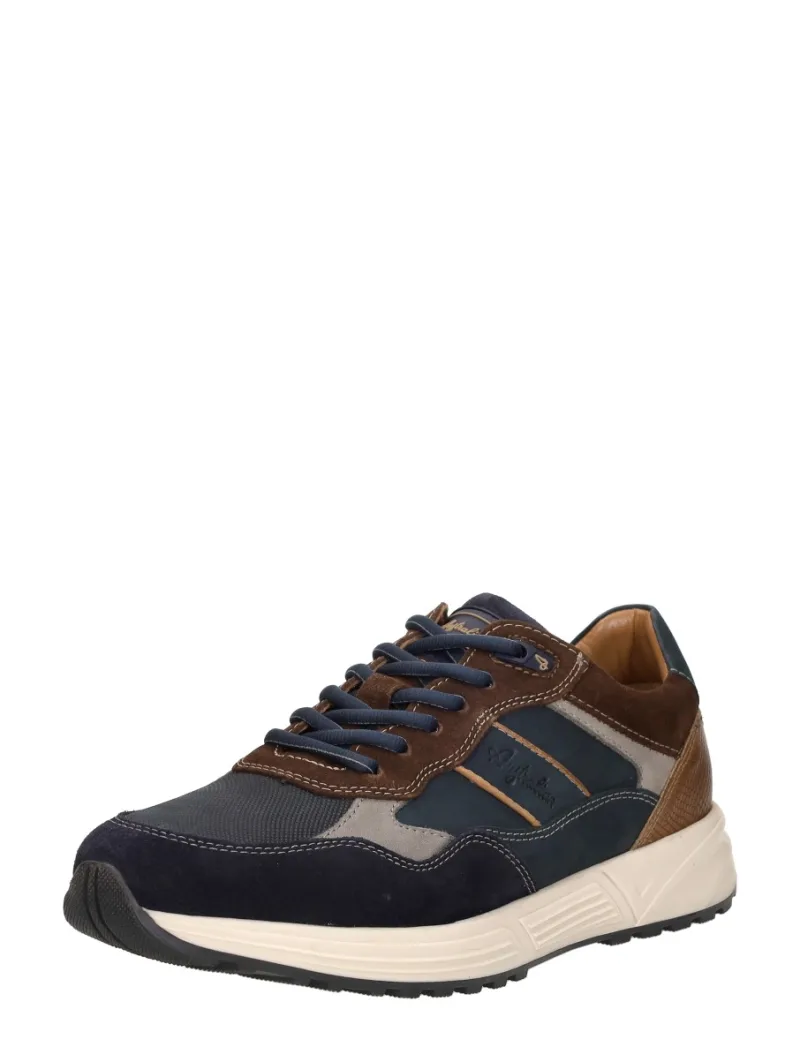 Australian Grants, lage veterschoenen voor heren in blauw, foto 2 van 2