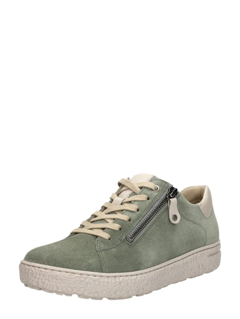 Hartjes Phil Shoe, lage veterschoenen voor dames in groen, foto 2 van 2