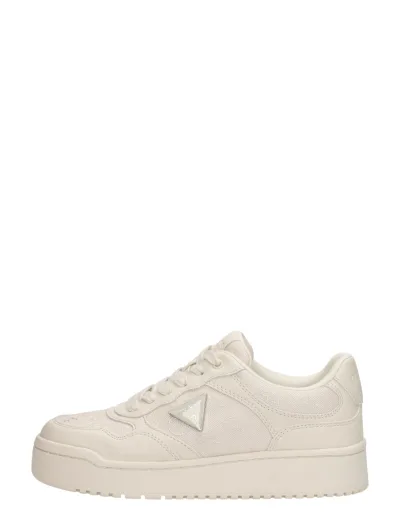 Guess Miram7, lage sneakers voor dames in beige, foto 1 van 4