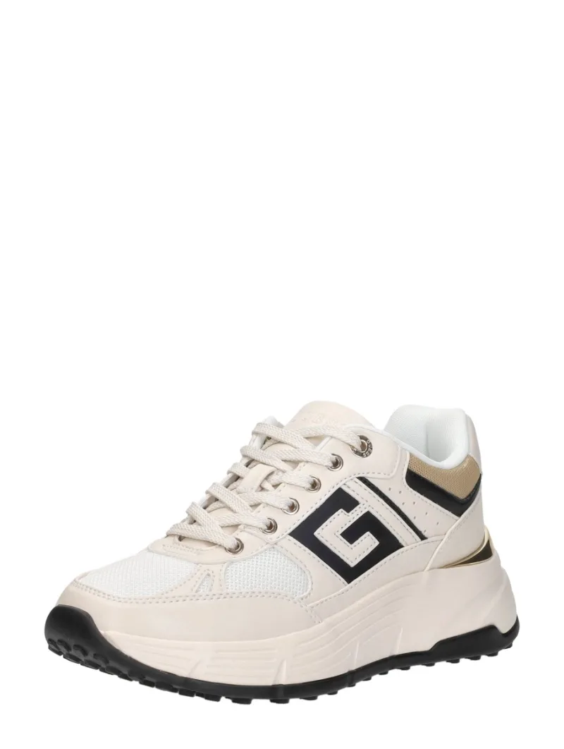 Guess Fonzi, lage sneakers voor dames in gebroken wit, foto 2 van 2
