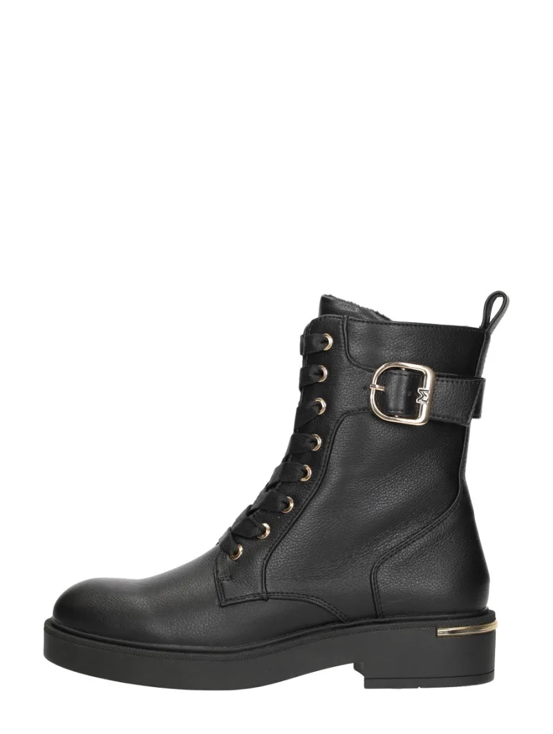 Mexx Premium Kasia, hoge veterschoenen voor dames in zwart