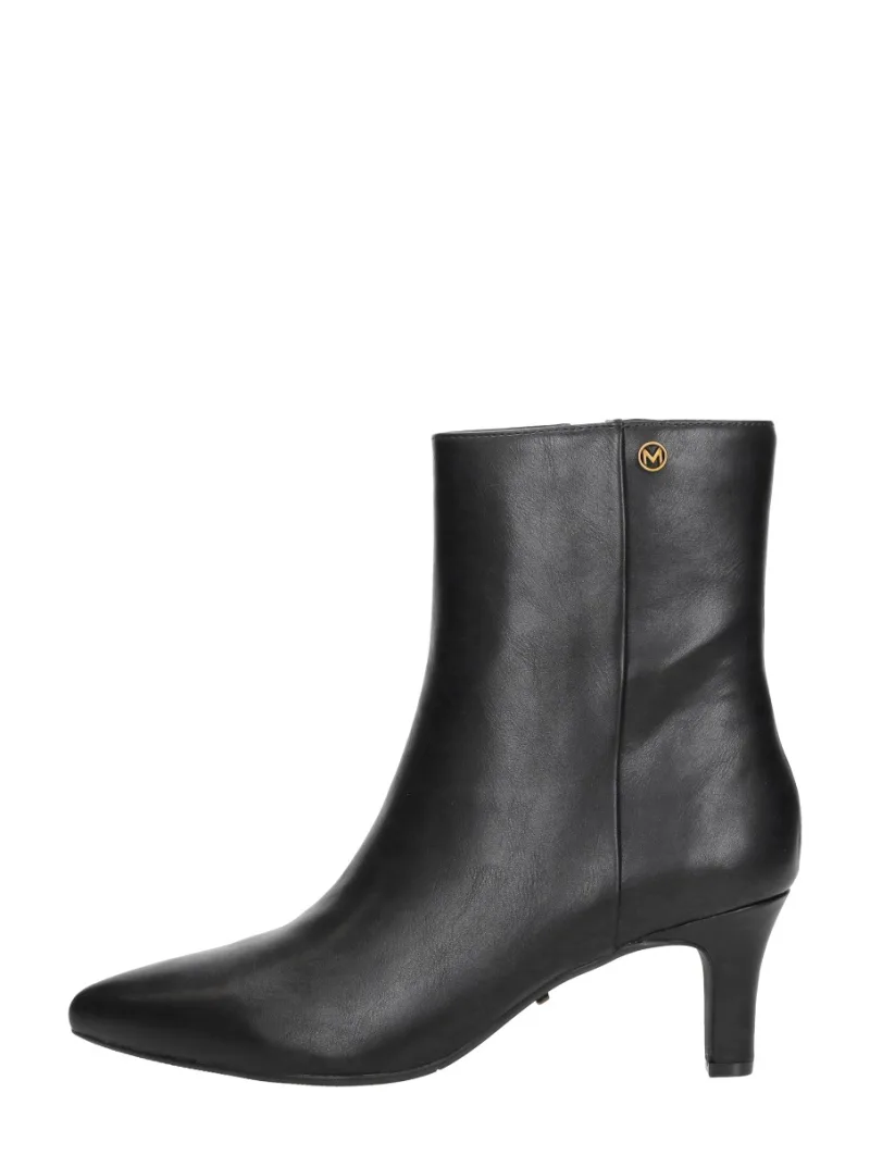 Mexx Sodar Regal, enkellaarsjes hak voor dames in zwart