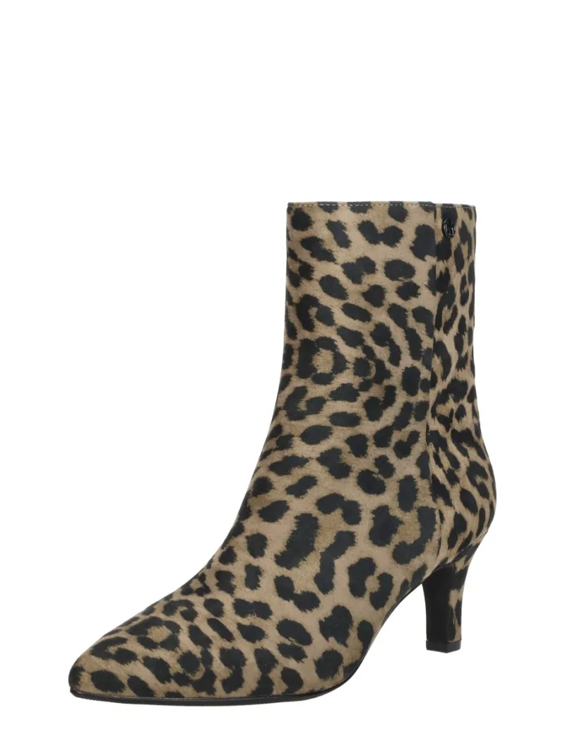 Mexx Sodar Regal, enkellaarsjes hak voor dames in taupe, foto 2 van 2
