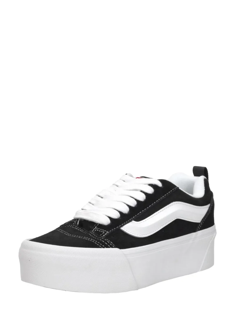 Vans Knu Skool Stack, lage sneakers voor dames in zwart, foto 2 van 2