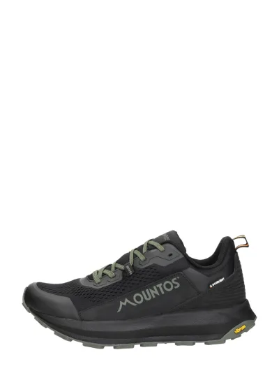Mountos Olympus, lage veterschoenen voor heren in zwart, foto 1 van 4