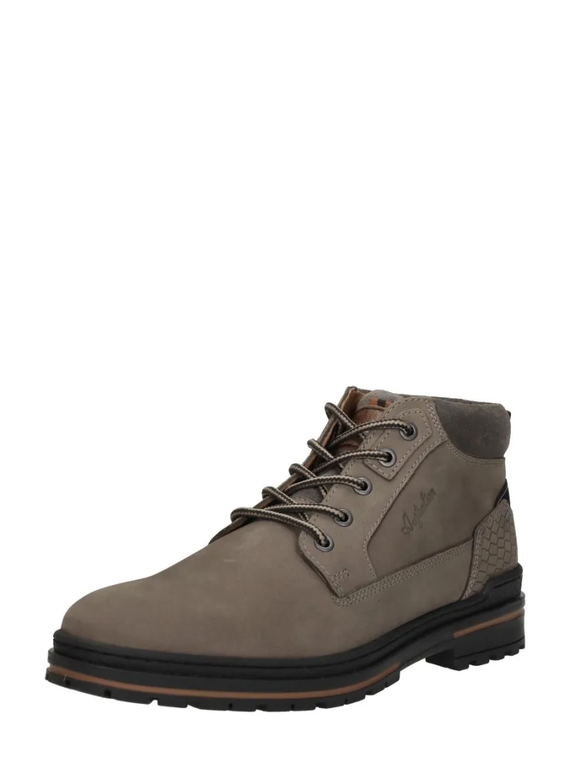 Australian Middelburg, hoge veterschoenen voor heren in taupe, foto 2 van 2