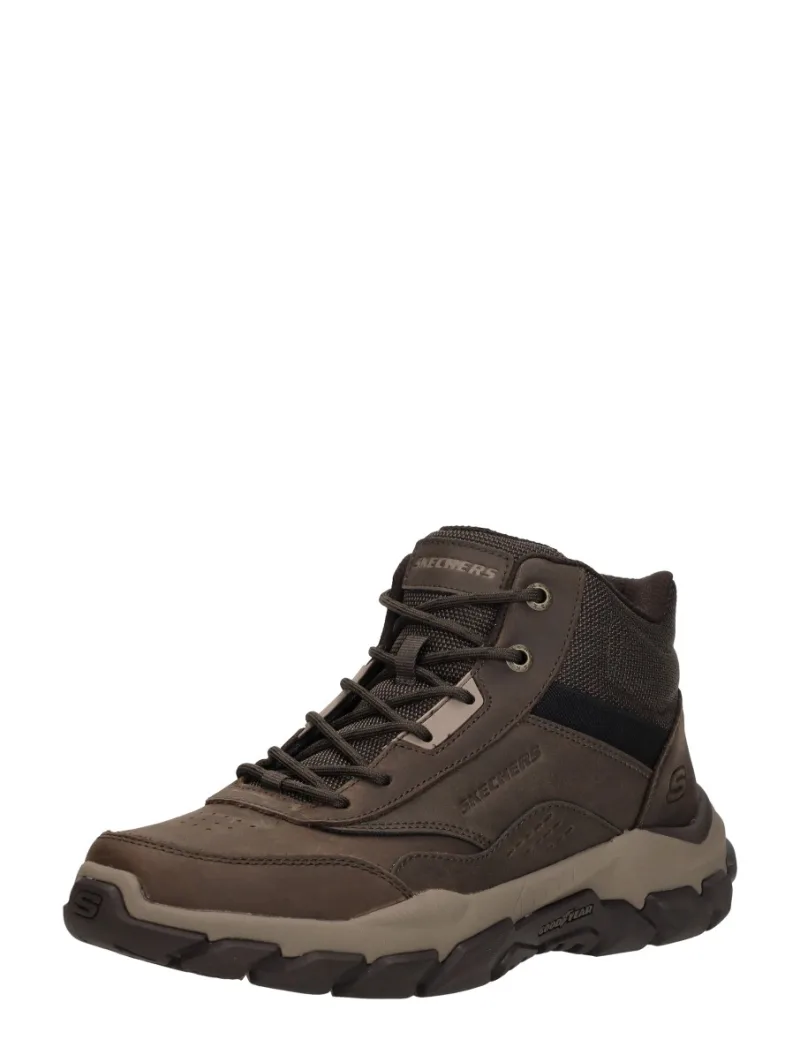 Skechers Santoro - Hopkins, hoge veterschoenen voor heren in donkerbruin, foto 2 van 2
