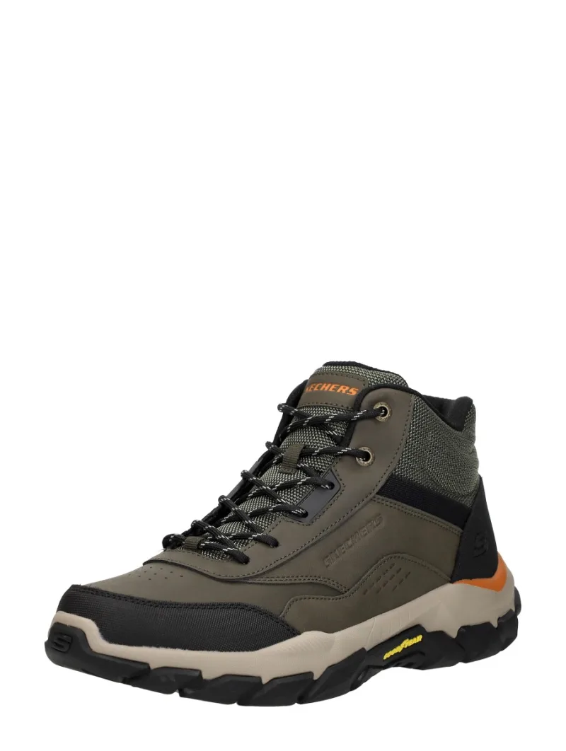 Skechers Santoro - Hopkins, hoge veterschoenen voor heren in groen, foto 2 van 2
