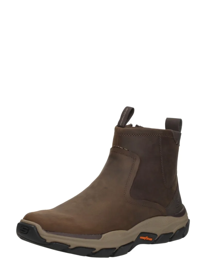 Skechers Relaxed Fit: Repected - Evanston, enkellaarsjes & boots voor heren in donkerbruin, foto 2 van 2
