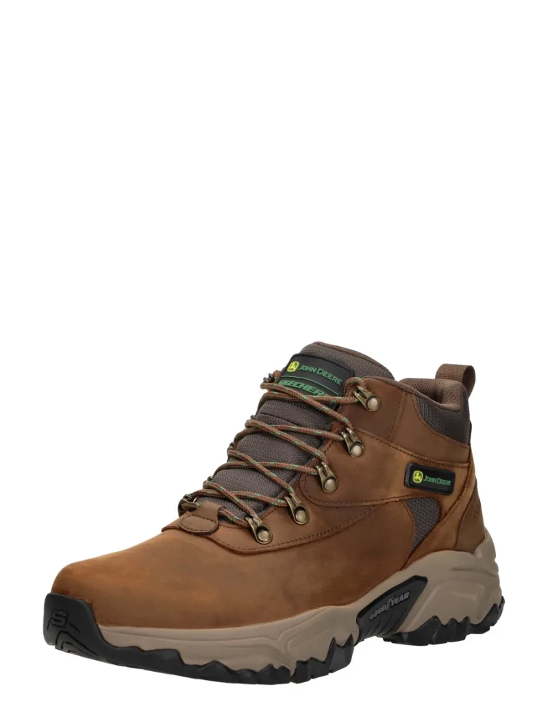 Skechers John Deere: Relaxed Fit, hoge veterschoenen voor heren in donkerbruin, foto 2 van 2