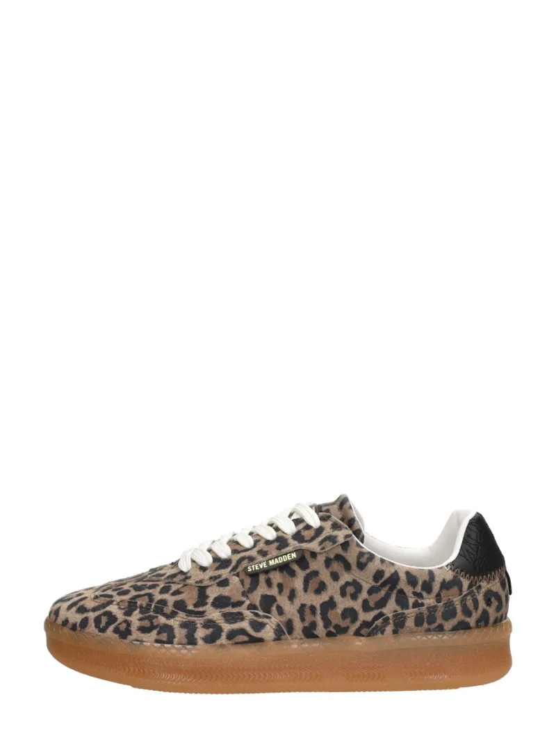 Steve Madden Euphoria middel bruin, lage sneakers voor dames in middelbruin