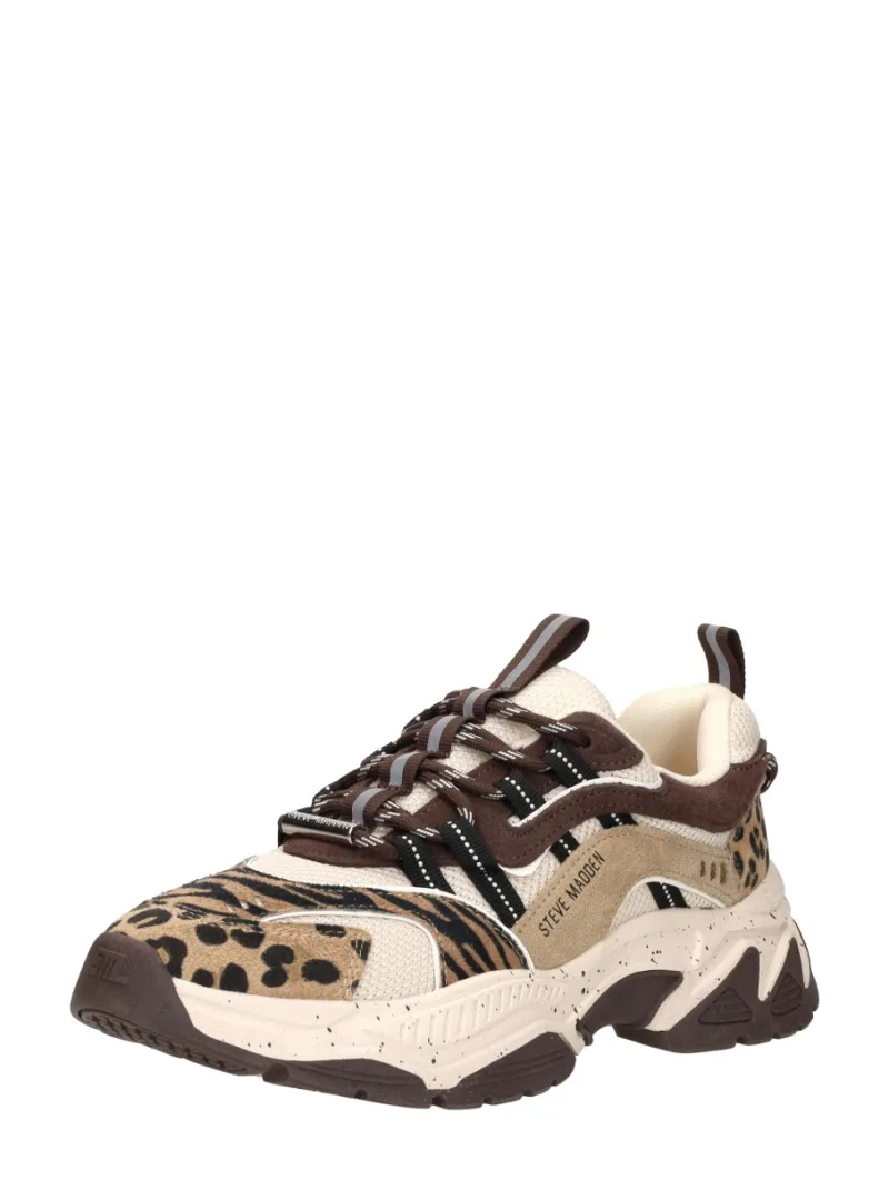 Steve Madden Animates-L, lage sneakers voor dames in beige, foto 2 van 2