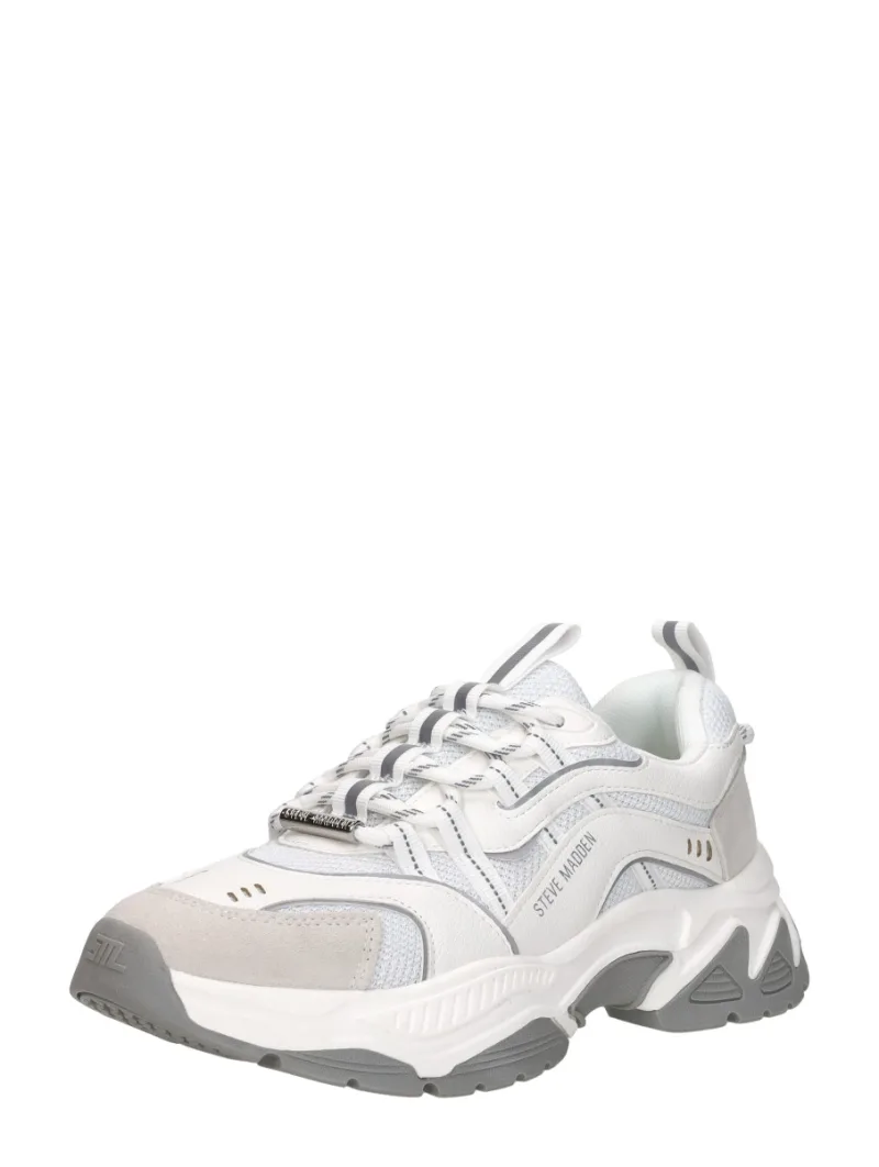 Steve Madden Animates, lage sneakers voor dames in wit, foto 2 van 2