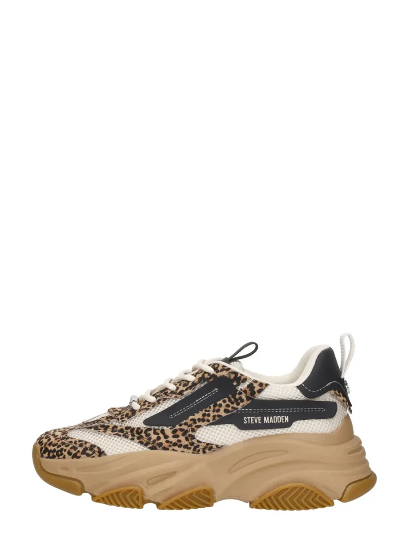 Steve Madden Possesion-E, lage sneakers voor dames in beige, foto 1 van 4