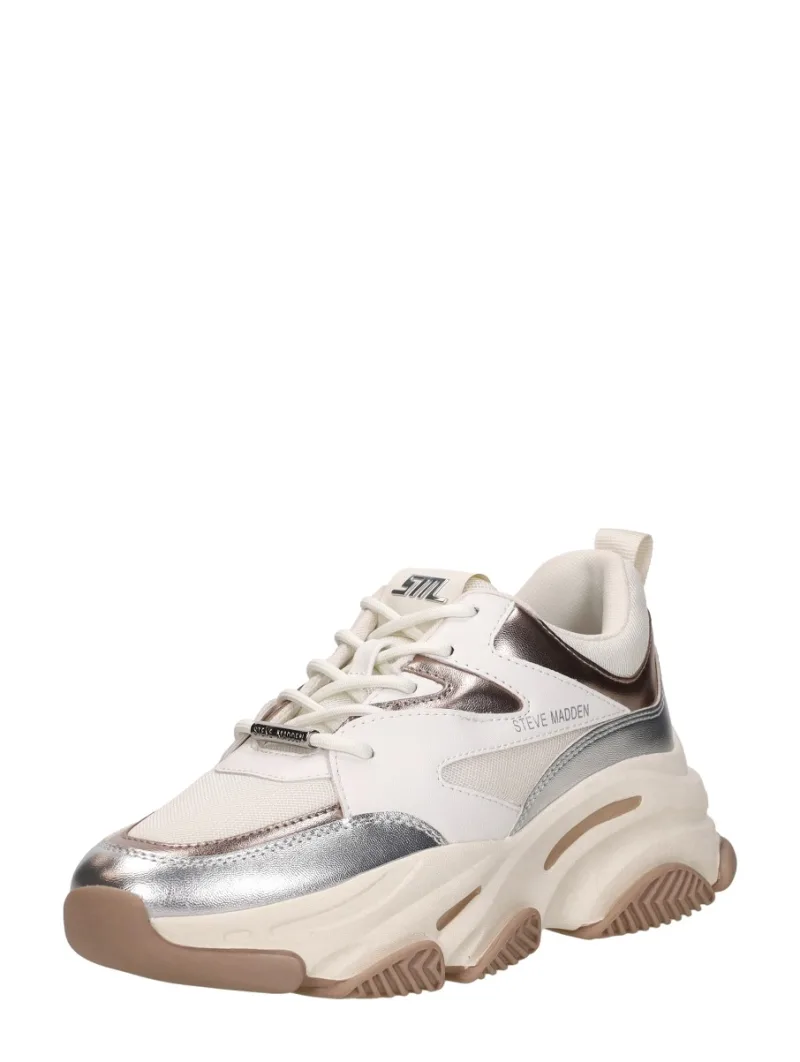 Steve Madden Progressive, lage sneakers voor dames in goudkleur, foto 2 van 2