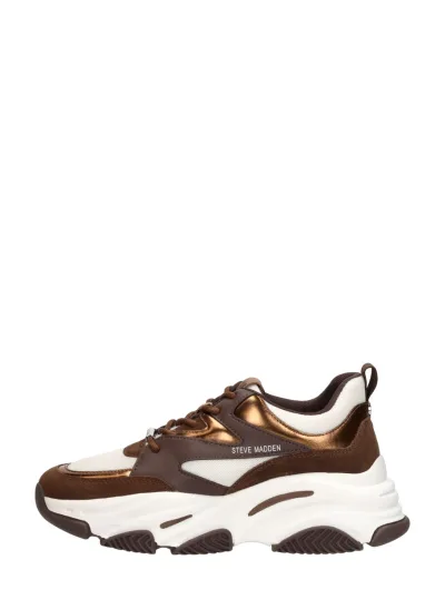 Steve Madden Progressive, lage sneakers voor dames in brons, foto 1 van 4