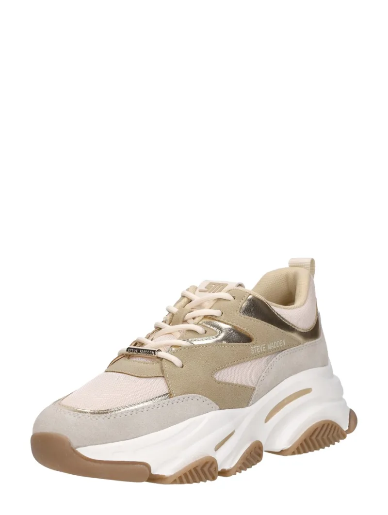 Steve Madden Progressive, lage sneakers voor dames in beige, foto 2 van 2