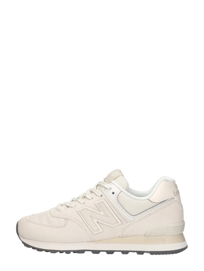 New Balance 574, lage sneakers voor dames in gebroken wit, foto 1 van 4
