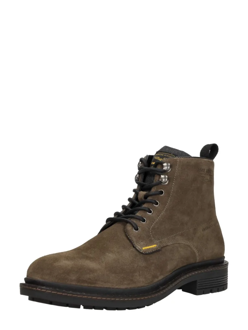 PME Legend Jetheed, hoge veterschoenen voor heren in taupe, foto 2 van 2
