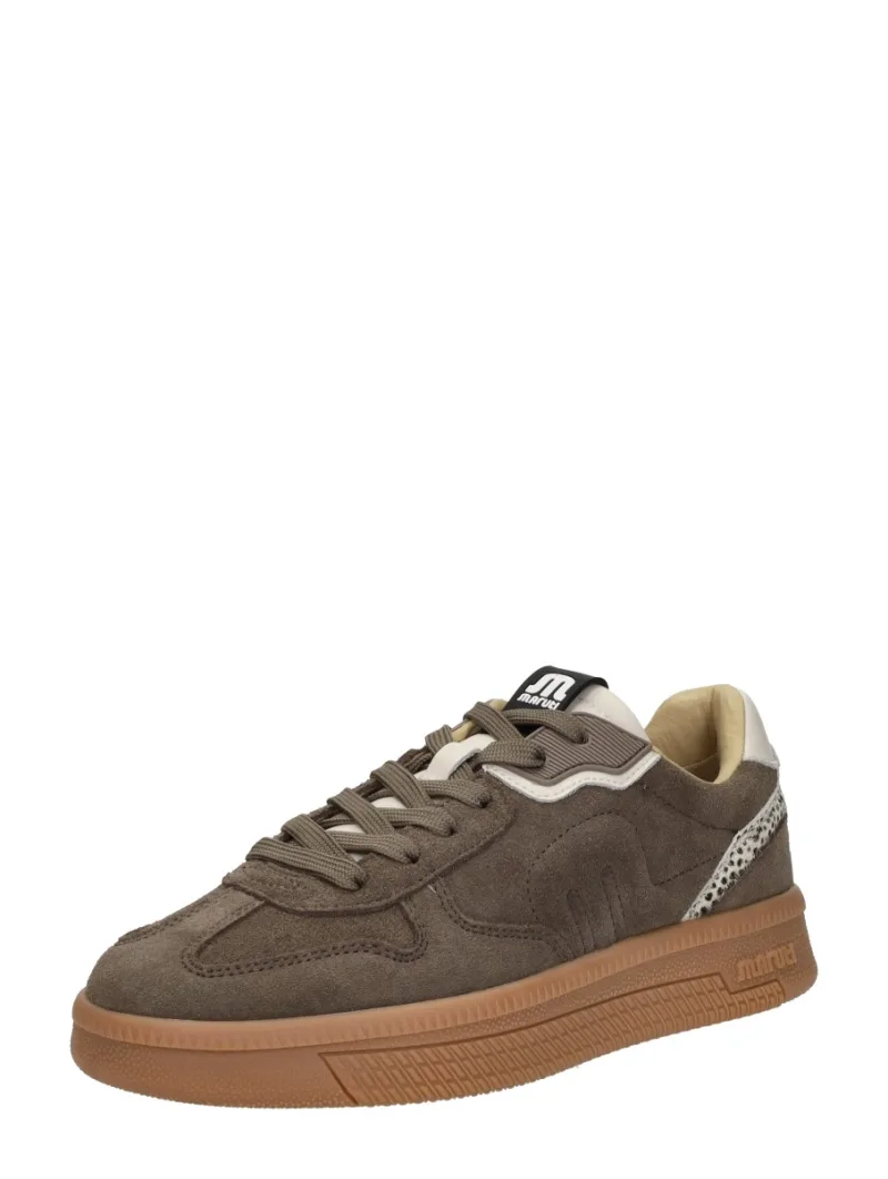Maruti Yale, lage veterschoenen voor dames in taupe, foto 2 van 2