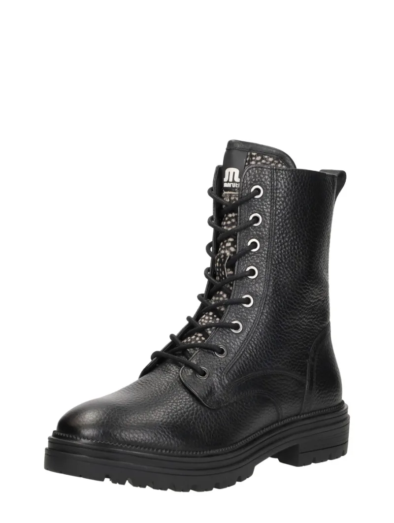 Maruti Belize, hoge veterschoenen voor dames in zwart, foto 2 van 2
