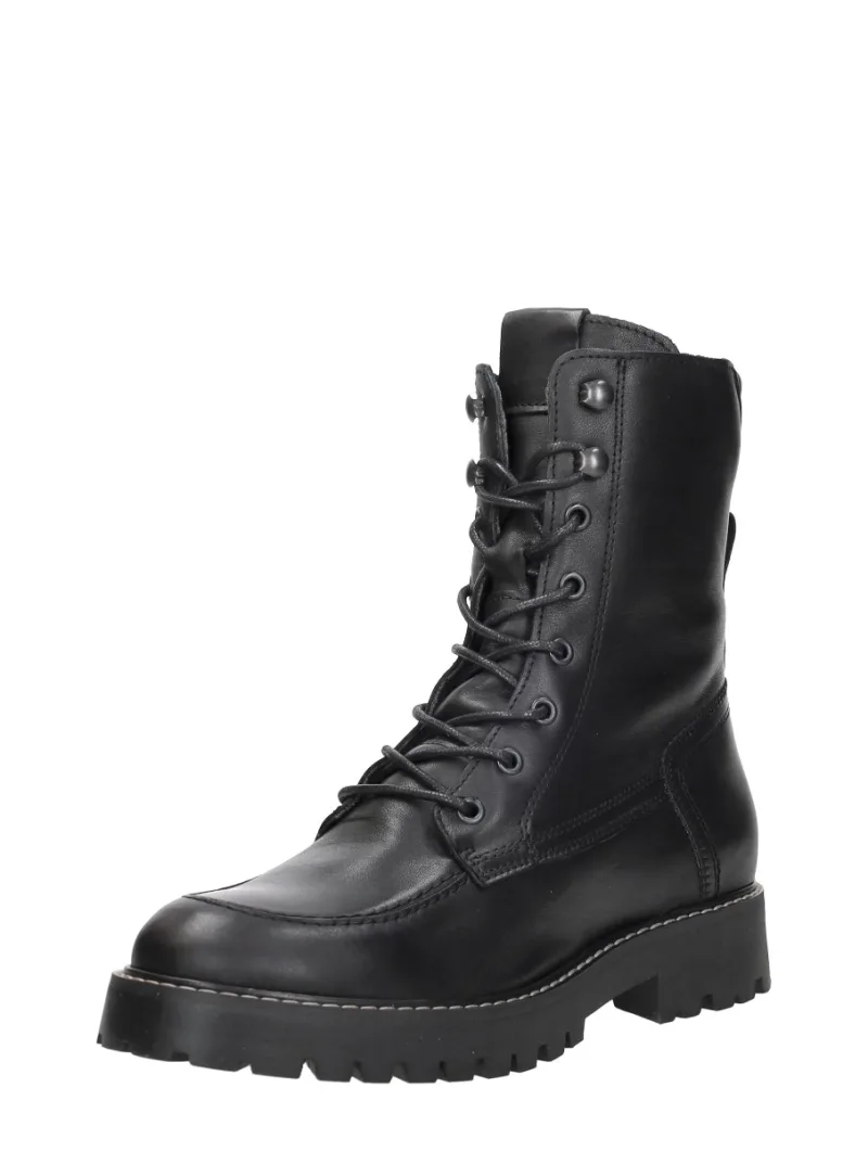 Sub55 Veterschoenen Hoog, hoge veterschoenen voor dames in zwart, foto 2 van 2