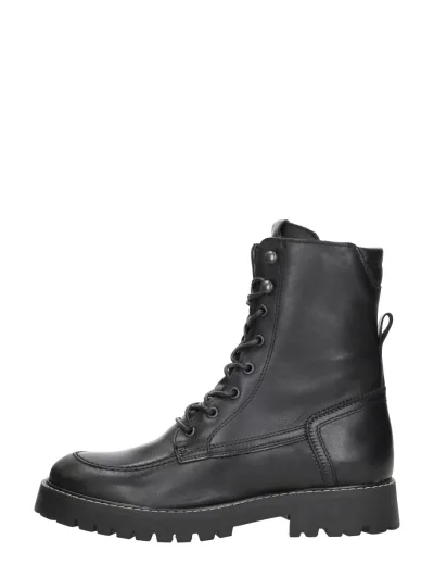Sub55 Veterschoenen Hoog, hoge veterschoenen voor dames in zwart, foto 1 van 4