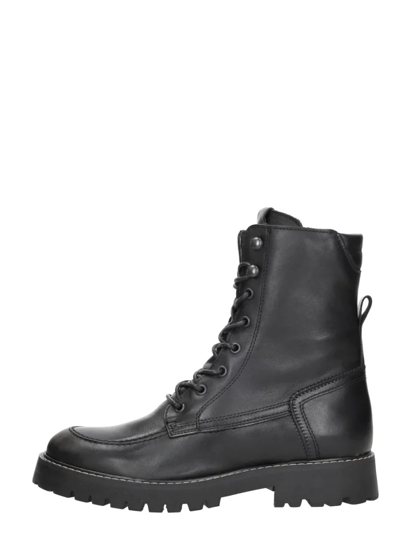 Sub55 Veterschoenen Hoog, hoge veterschoenen voor dames in zwart