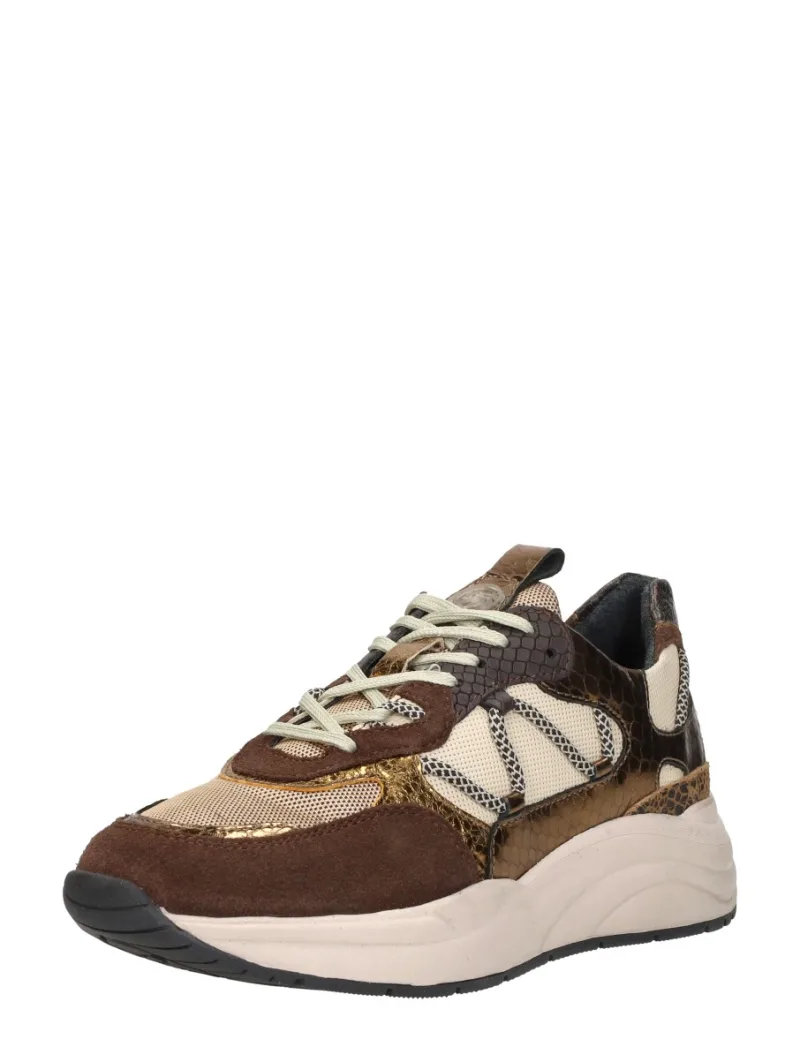 Sub55 Sneakers Laag, lage sneakers voor dames in donkerbruin, foto 2 van 2