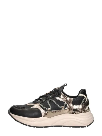 Sub55 Sneakers Laag, lage sneakers voor dames in zwart, foto 1 van 4