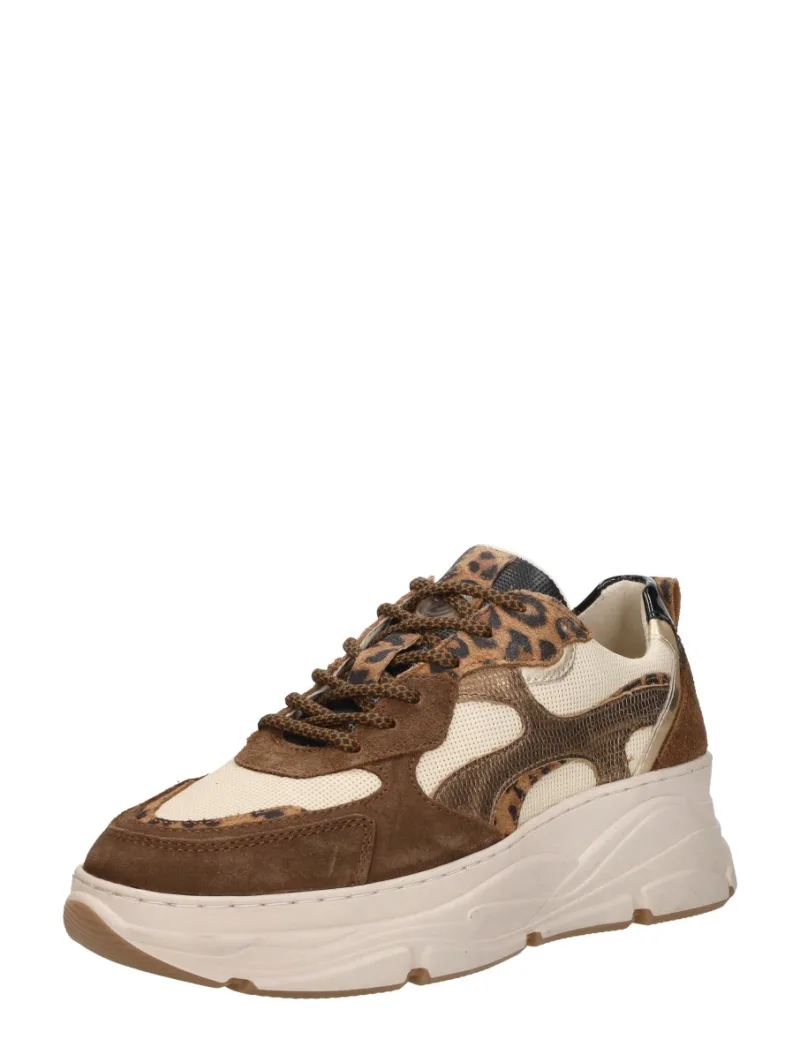 Sub55 Sneakers Laag, lage sneakers voor dames in donkerbruin, foto 2 van 2