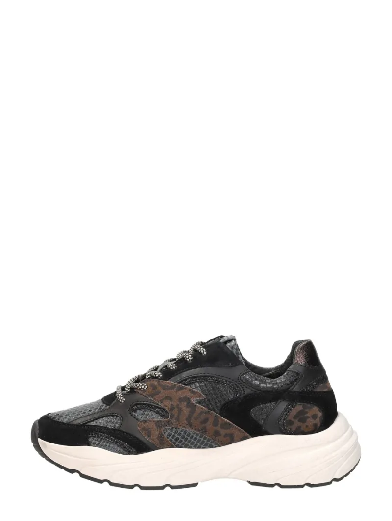 Sub55 Sneakers Laag, lage sneakers voor dames in zwart