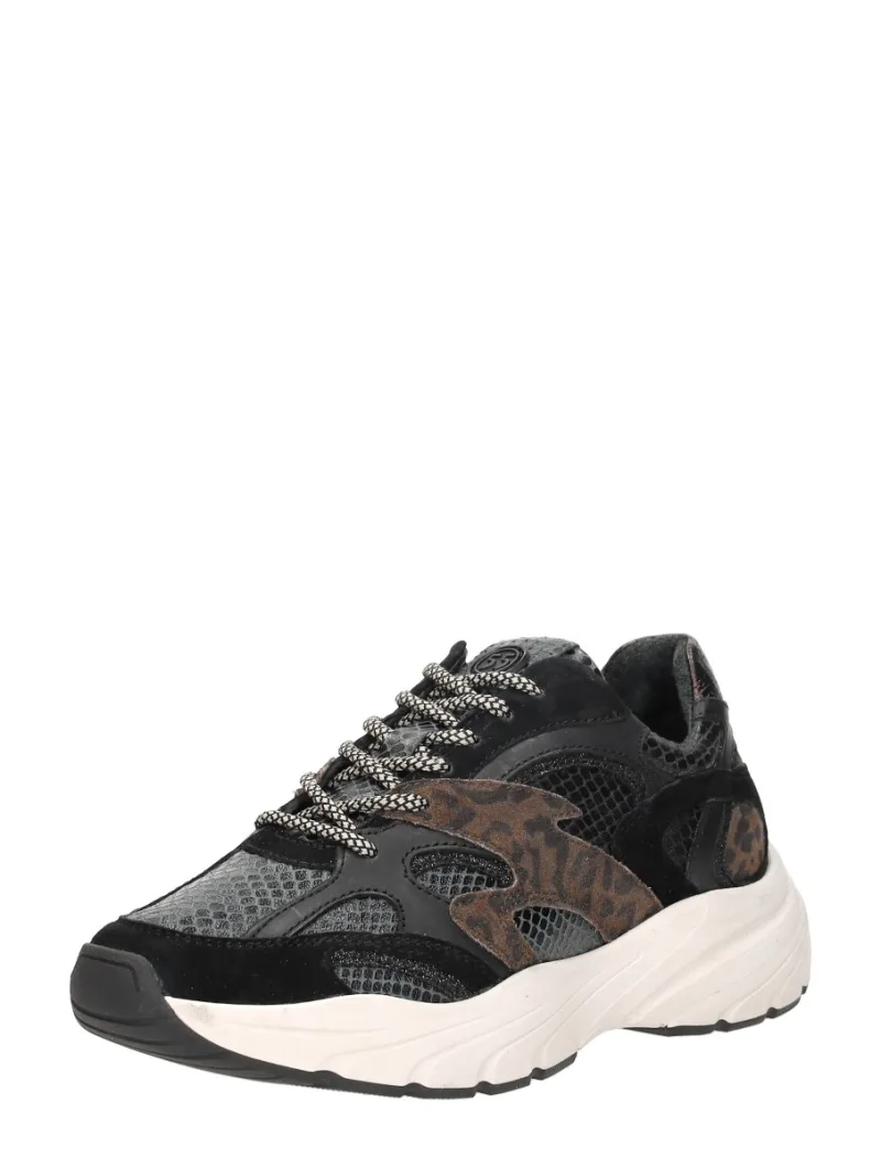 Sub55 Sneakers Laag, lage sneakers voor dames in zwart, foto 2 van 2