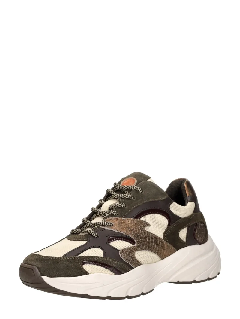Sub55 Sneakers Laag, lage sneakers voor dames in groen, foto 2 van 2
